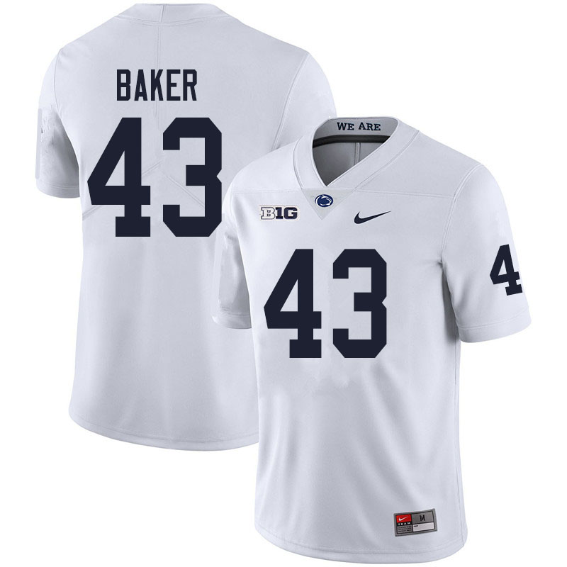 NCAA Nike Men's Penn State Nittany Lions Trevor Baker #43 College Football Authentic White Stitched Jersey DFX7198LN